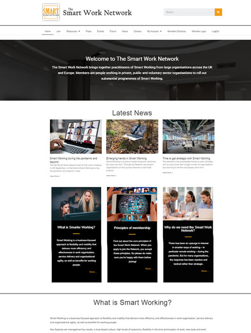 Smart Work Network - A Membership Website