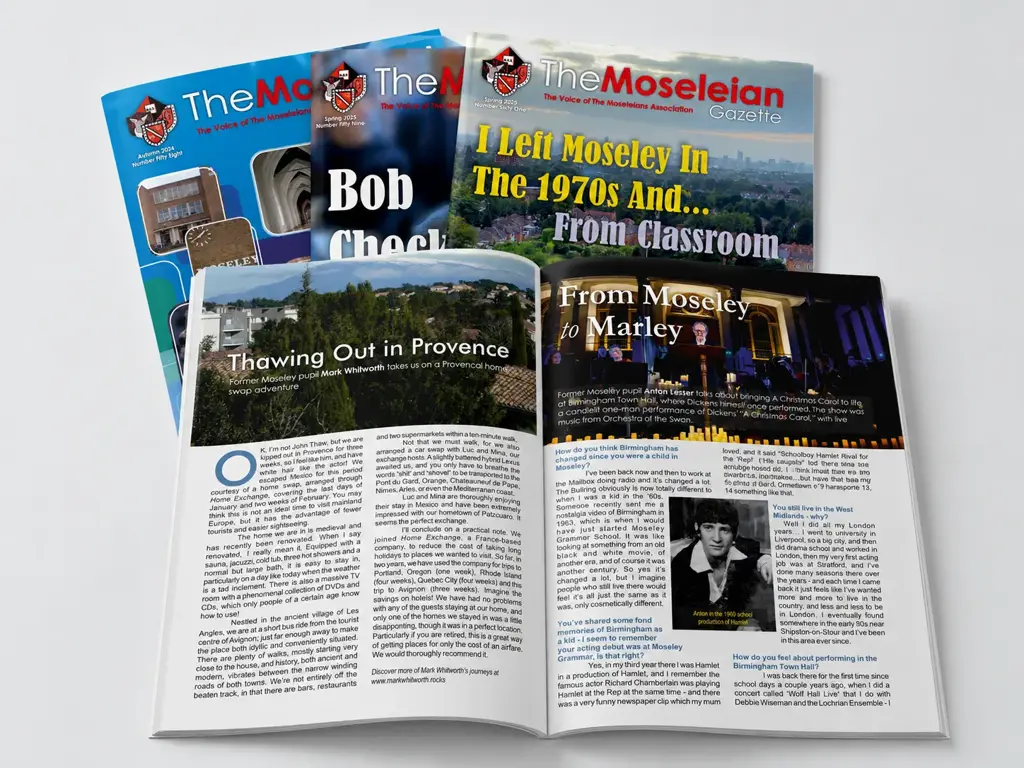 The Moseleian Gazette magazine editions designed by SPA Web Design